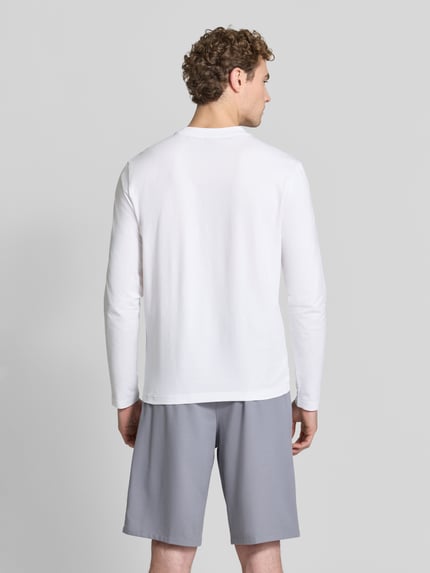 BOSS Green Longsleeve mit Logo-Schriftzug Weiss 5