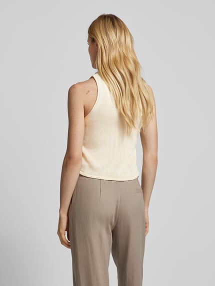 MANGO Stricktop mit Rundhalsausschnitt Modell 'ELIOT' Beige 5