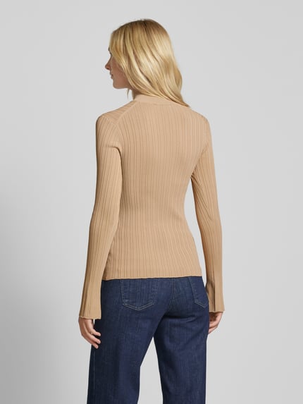 IVY OAK Sweter z dzianiny ze stójką model ‘KYLIE’ Camel 5