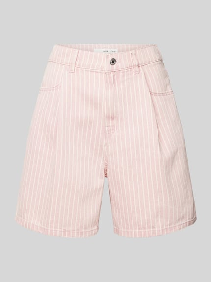 MANGO Loose Fit Shorts mit Bundfalten Modell 'MARINA' Pink 2