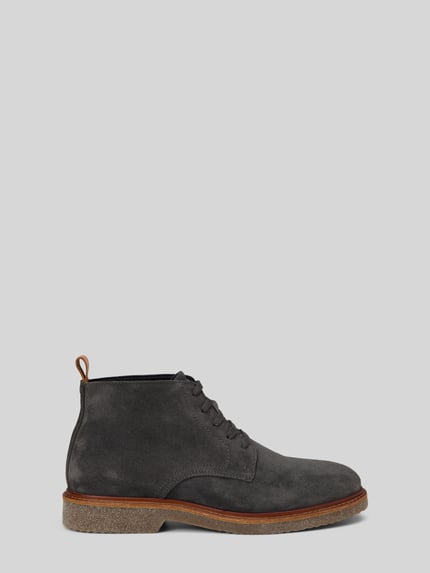 Marc O'Polo Boots aus Rindvelours mit Kreppsohle Anthrazit 2