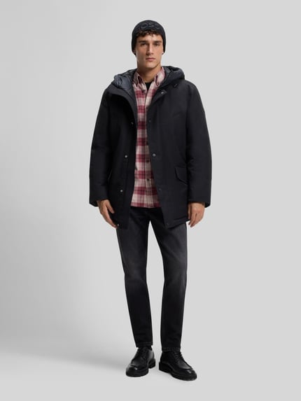 BOSS Orange Regular Fit Freizeithemd mit Button-Down-Kragen Hellrot 1