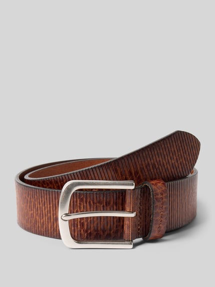 Tom Tailor Gürtel aus echtem Leder Modell 'ROY' Cognac 1
