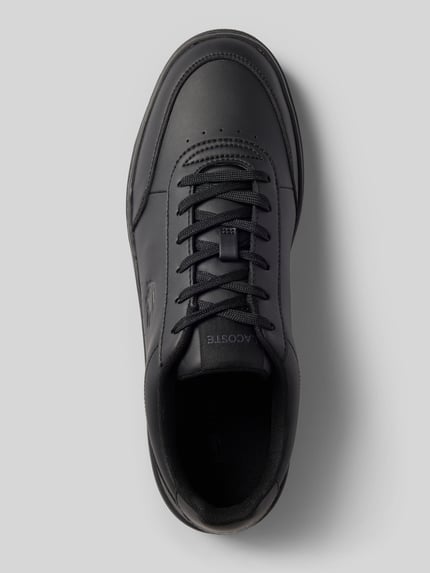 Produktfoto, Sneaker mit Logo-Prägung Modell 'Court Pro' von Lacoste in Schwarz mit glatter Oberfläche und feinen Nähten, Herren Sneaker