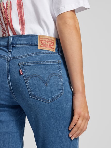 Levi's® 300 Slim Fit Jeans im 5-Pocket-Design Bleu 3
