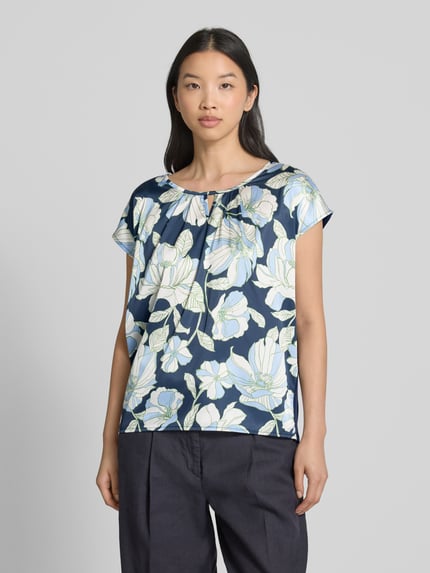 MORE & MORE T-Shirt mit Rundhalsausschnitt Blau 4