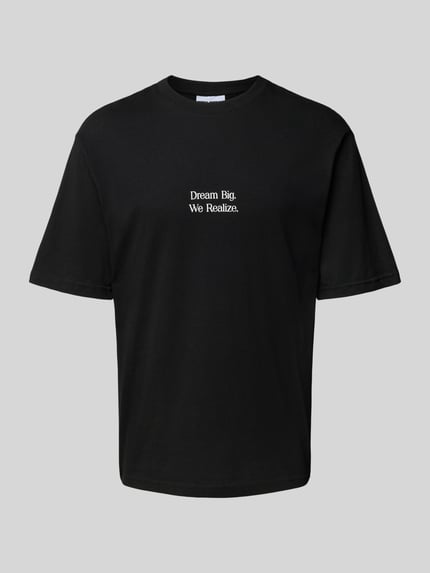 REVIEW T-Shirt mit Statement-Print Black 2