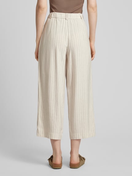 ARMEDANGELS Wide Leg Stoffhose mit Streifenmuster Modell 'CAARUNUS' Offwhite 5