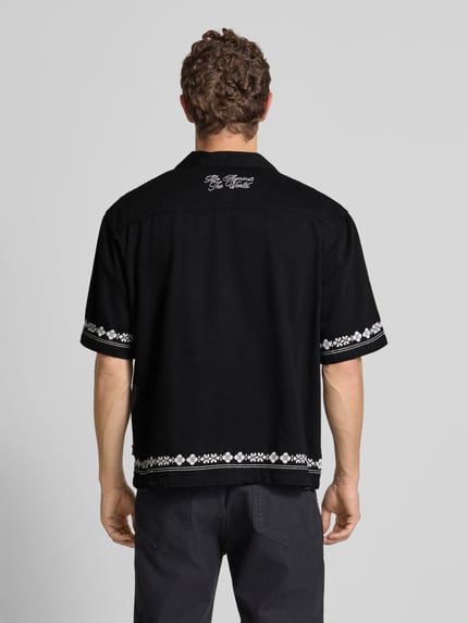 REVIEW X MATW Regular Fit Freizeithemd mit Stitchings - Review X MATW Black 5