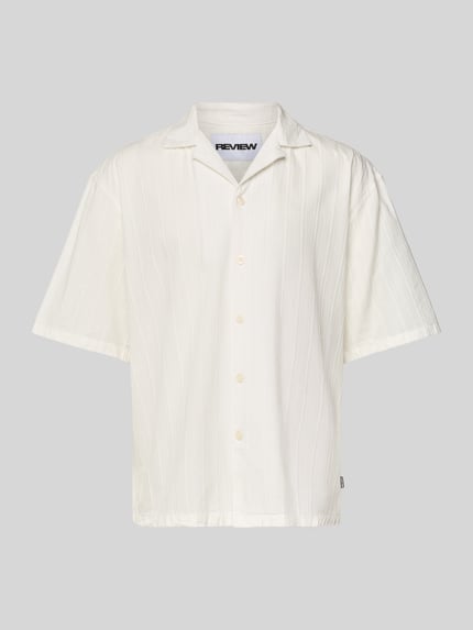 REVIEW Regular fit vrijetijdsoverhemd met reverskraag Offwhite - 2
