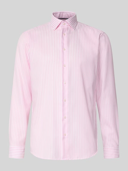 Christian Berg Men Regular Fit Business-Hemd mit Kentkragen Pink 2