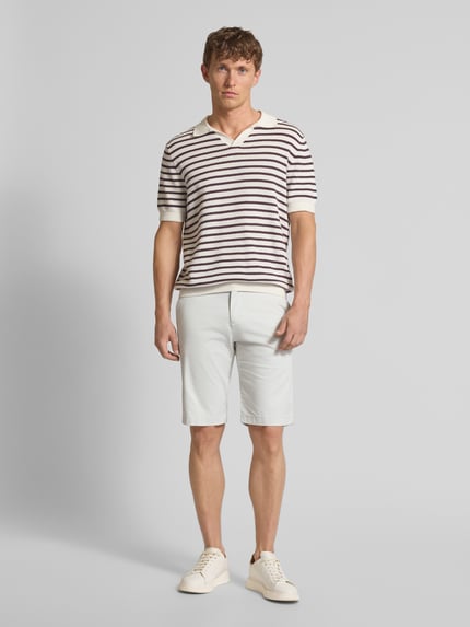 Tom Tailor Denim Bermudy o kroju regular fit z mieszanki bawełny Jasnoszary 1