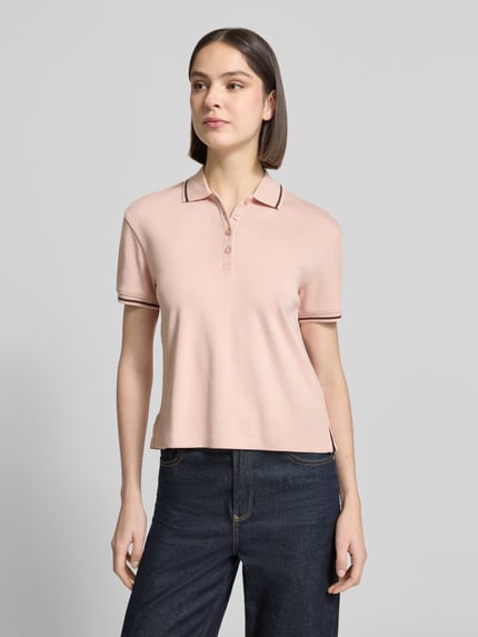 Jake*s Casual Regular Fit Poloshirt aus Baumwolle Hellrosa 4