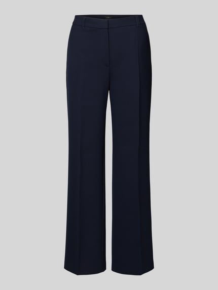 Produktfoto, Hose mit Bügelfalten von s.Oliver BLACK LABEL im unifarbenen Design, Gerader-Schnitt, Viskose-Mix mit Stretch-Anteil