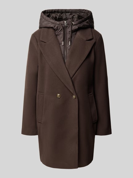 VERO MODA Mantel mit abnehmbarer Kapuze Modell 'VMGRACE' Schoko 2