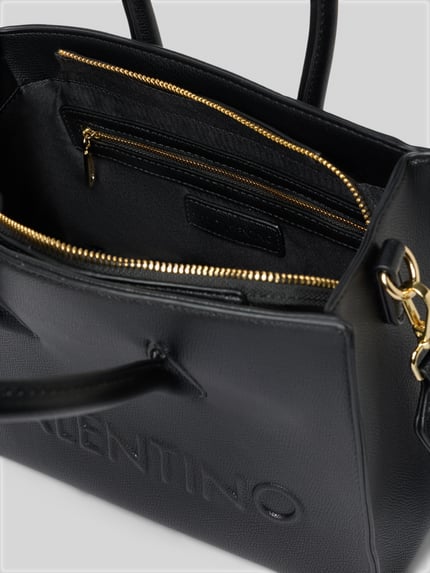Valentino Bags Henkeltasche mit strukturiertem Tragehenkel Modell 'BIANKA RE' Black 4