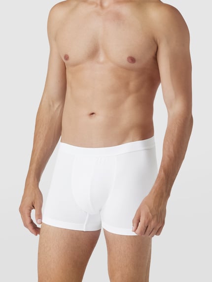 Mey Trunks mit Logo-Bund Weiss 1