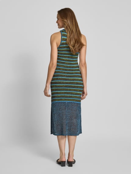 Scotch & Soda Strickkleid mit Rundhalsausschnitt Blau 5