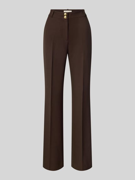 Produktfoto, Slim Fit Schmale Hose mit Viskose-Anteil von GANT, kolor jednolity, krój slim fit, średni stan, zaprasowane kanty, kieszenie z przodu i z tyłu, tkanina twillowa