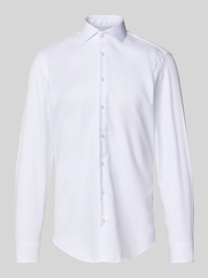 Jake*s Slim Fit Business-Hemd mit Haifischkragen Weiss 2