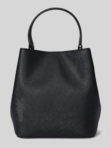 Lauren Ralph Lauren Handtas met echt leer met afneembare schouderband Zwart - 5