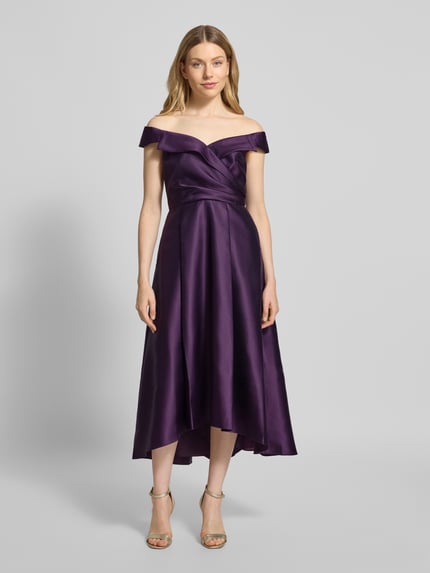 Adrianna Papell Cocktailkleid im Off-Shoulder-Look Bordeaux 4