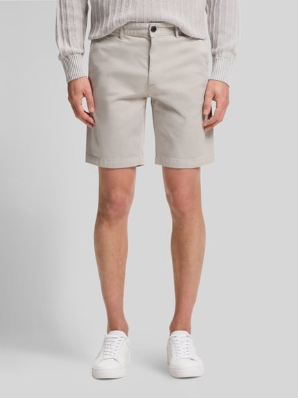 BOSS Orange slim fit chino-short van katoenmix Beige - 4