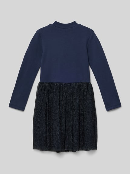 DANAMADE Jurk in 2-in-1-look, model 'HILLA' Marineblauw - 3