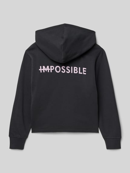 Tom Tailor Boxy fit hoodie van puur katoen Zwart - 3
