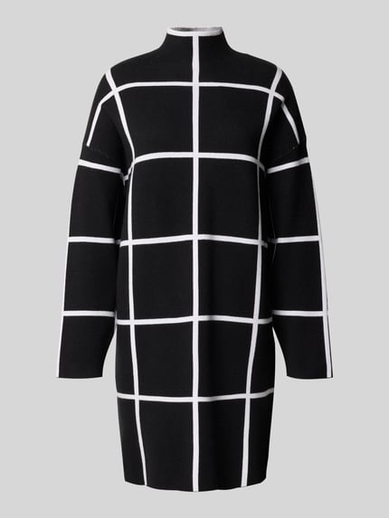 Apricot Mini-jurk met opstaande kraag Zwart - 2