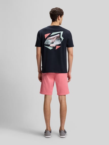 BOSS Orange Relaxed Fit T-Shirt aus reiner Baumwolle Modell 'MOVEMENT' Marine 5