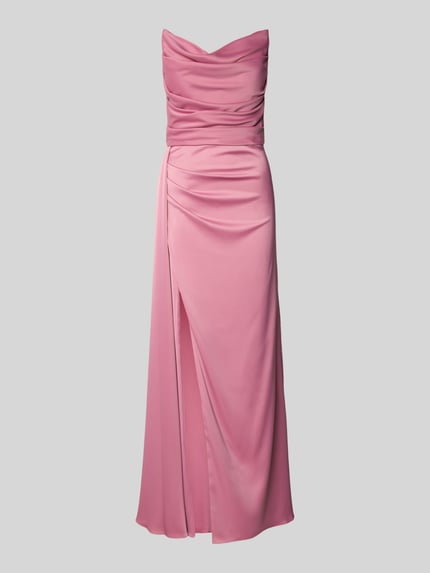 VM by Vera Mont Abendkleid mit Wasserfall-Ausschnitt Rosa 2