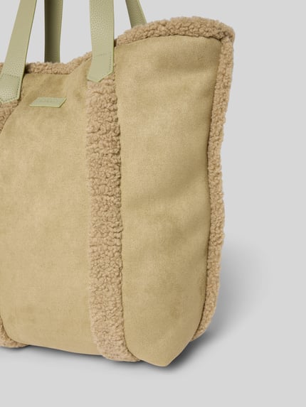 Barts Tote Bag mit Label-Detail Modell 'Aedey' Hellgruen 3
