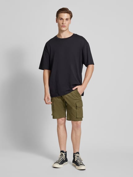 ONLY & SONS Regular Fit Cargoshorts mit Gürtelschlaufen Modell 'CAM' Khaki 1