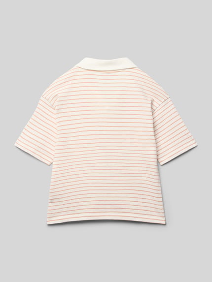 Lacoste Poloshirt met V-hals Ecru - 3