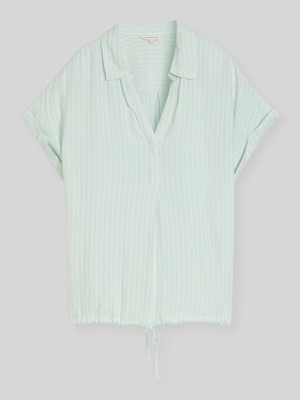 Tom Tailor Relaxed Fit Bluse aus Viskose Mint 2
