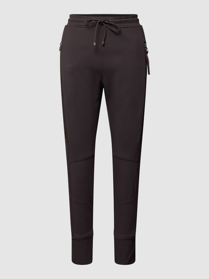 MAC Sweatpants met tunnelkoord, model 'Future' Donkerbruin - 2