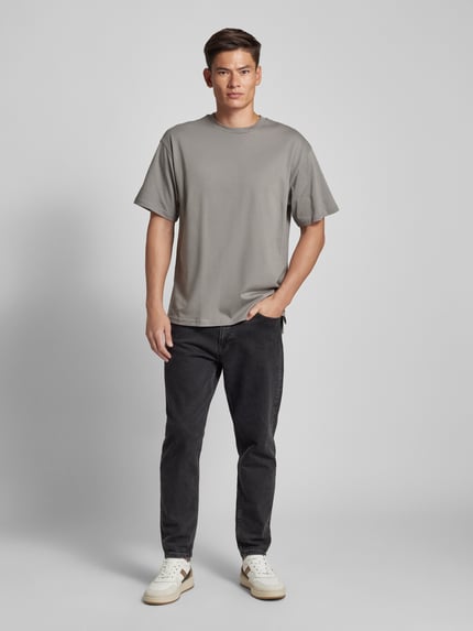 Elias Rumelis T-Shirt mit Rundhalsausschnitt Modell 'Quentino' Mittelgrau 1