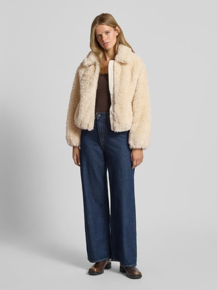 Levi's® Webpelzjacke mit Reißverschluss Modell 'ELLE' Ecru 1