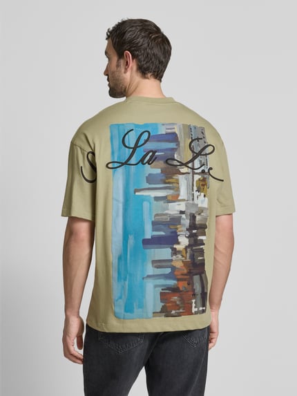HUGO T-Shirt mit Rundhalsausschnitt Modell 'Duwrite' Hellgruen 5