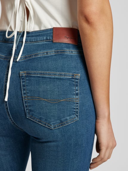 Pepe Jeans Jeansy rozkloszowane z 5 kieszeniami model ‘DION’ Ciemnoniebieski 3