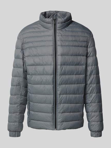 BOSS Orange Slim Fit Steppjacke mit Stehkragen Modell 'ODEN2' Anthrazit 2