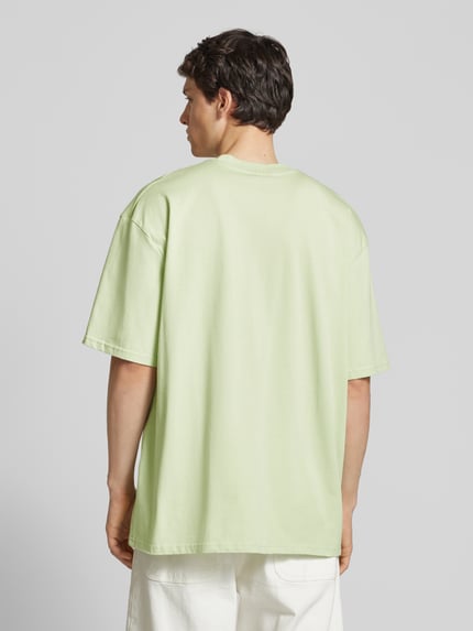 PEGADOR Oversized T-shirt met labelprint Mintgroen - 5
