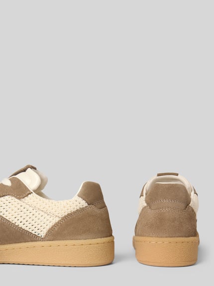 Marc O'Polo Low Top Sneaker mit Strick-Einsatz Modell 'COURT W 4M' Taupe 2