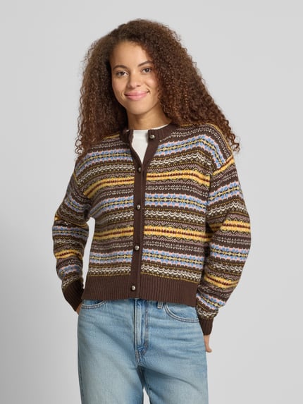 Levi's® 300 Strickjacke mit Zierknöpfen CHARLOTTE Dunkelbraun 4