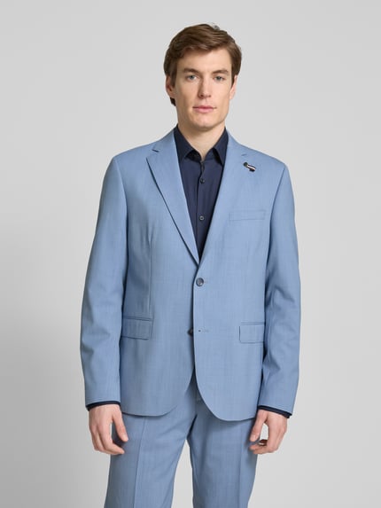 bugatti 2-knoops colbert met reverskraag Bleu - 4