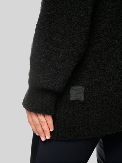 Marc Cain oversized pullover van mix van alpaca en wol Zwart - 3