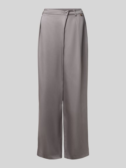 wide fit broek van pure lyocell Shop The Look MANNEQUINE