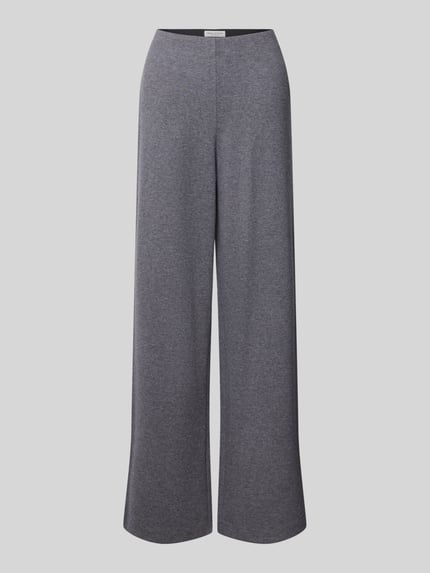Marc O'Polo Weite Hose aus Baumwoll-Mix Dunkelgrau Melange 2
