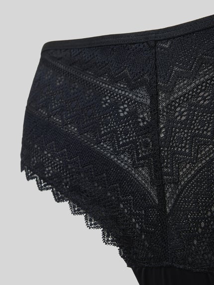 SKINY Slim Fit Slip mit Logo-Applikation Modell 'Cheeky' Black 2